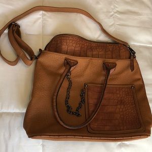 Medium sized brown satchel